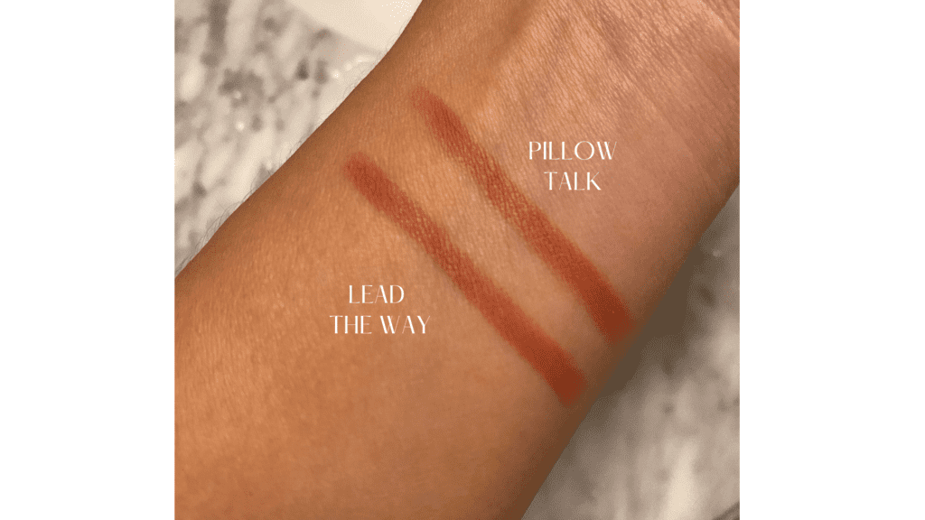 pillow talk dupe swatches