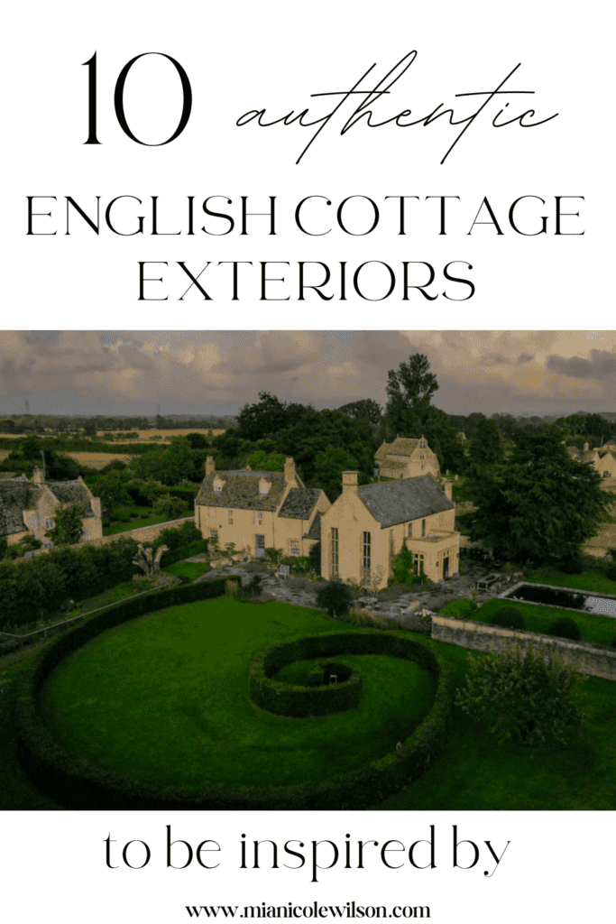 authentic English cottage exteriors